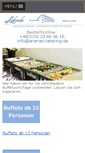 Mobile Screenshot of ananas-catering.de