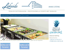 Tablet Screenshot of ananas-catering.de